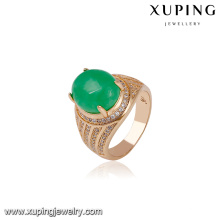 14588 xuping joyería 18k oro moda nueva diseños anillo de dedo regalo para dama